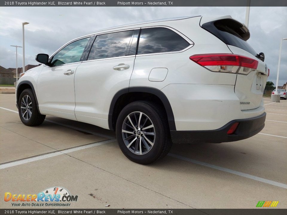 2018 Toyota Highlander XLE Blizzard White Pearl / Black Photo #7