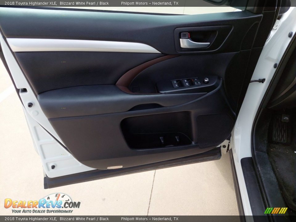 2018 Toyota Highlander XLE Blizzard White Pearl / Black Photo #9