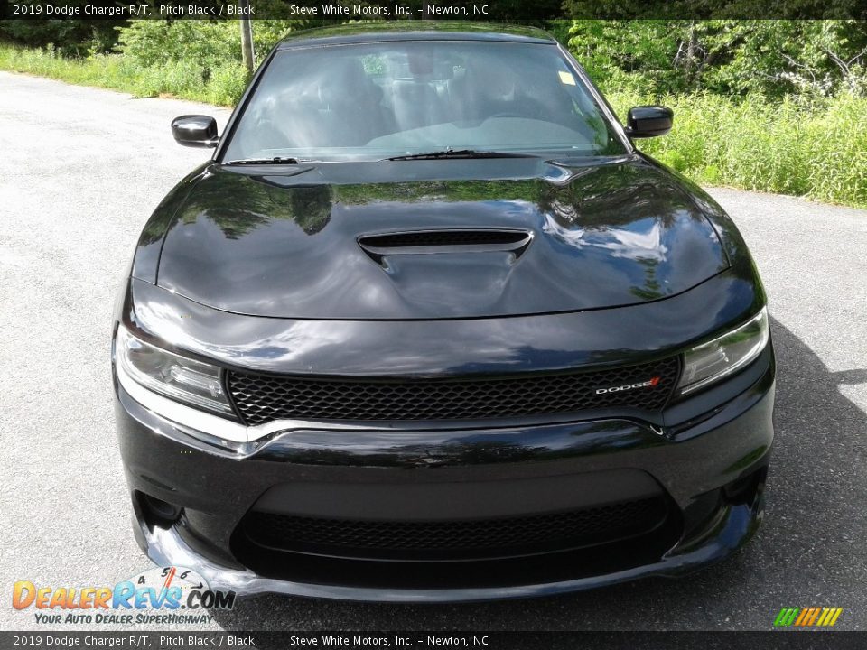 2019 Dodge Charger R/T Pitch Black / Black Photo #4