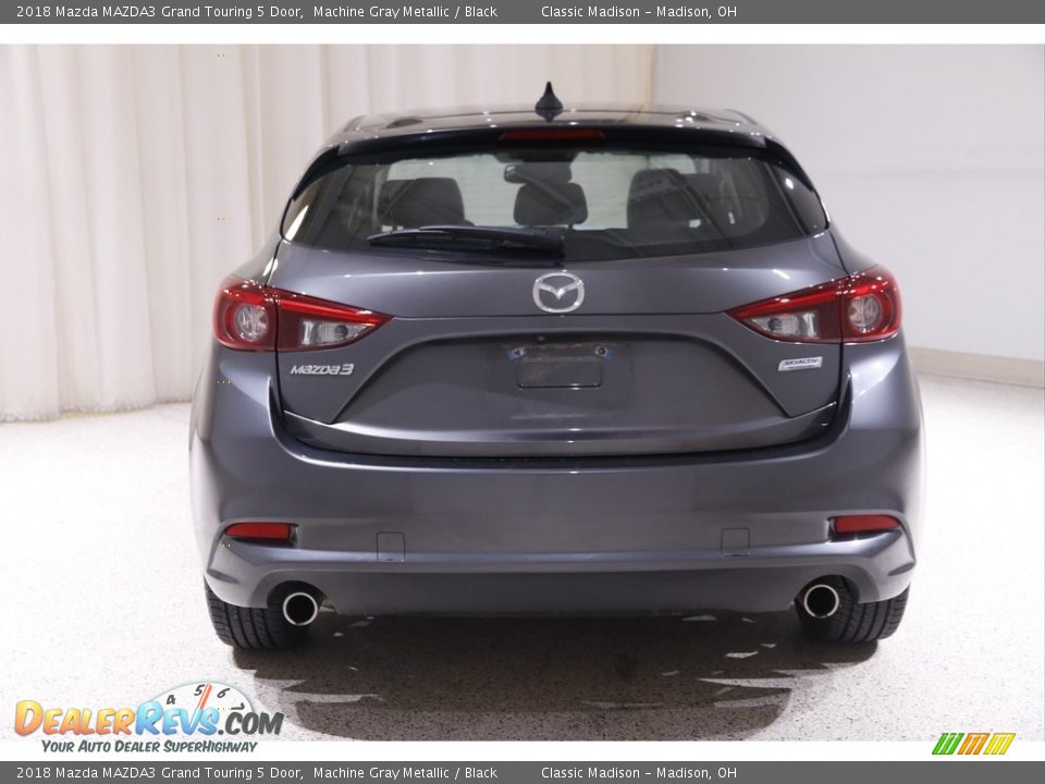 2018 Mazda MAZDA3 Grand Touring 5 Door Machine Gray Metallic / Black Photo #16
