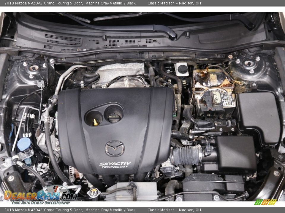 2018 Mazda MAZDA3 Grand Touring 5 Door Machine Gray Metallic / Black Photo #17