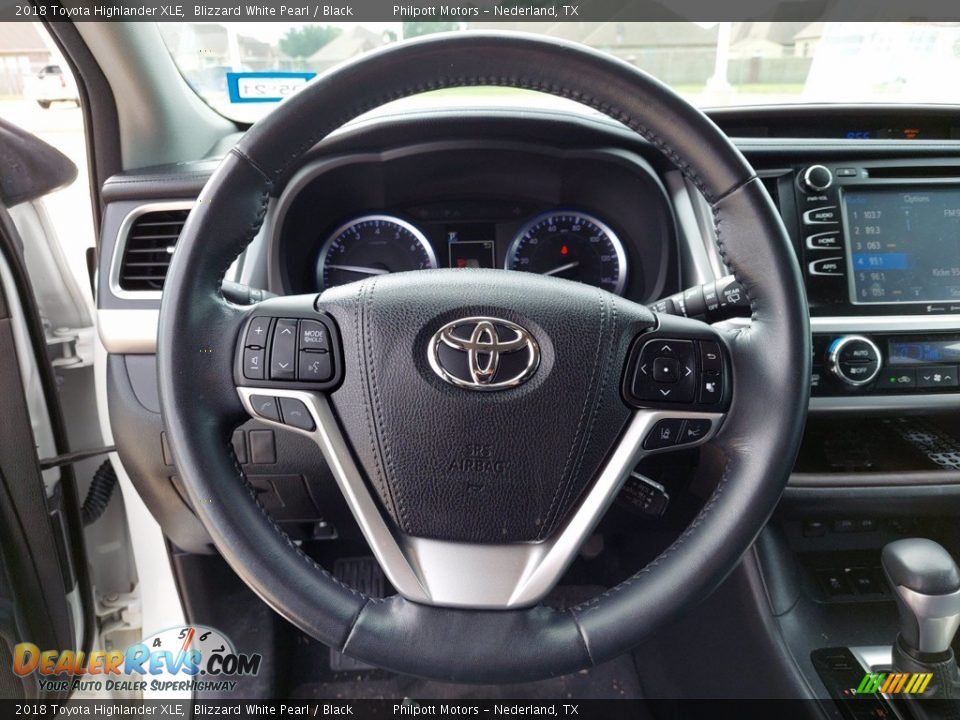 2018 Toyota Highlander XLE Blizzard White Pearl / Black Photo #11