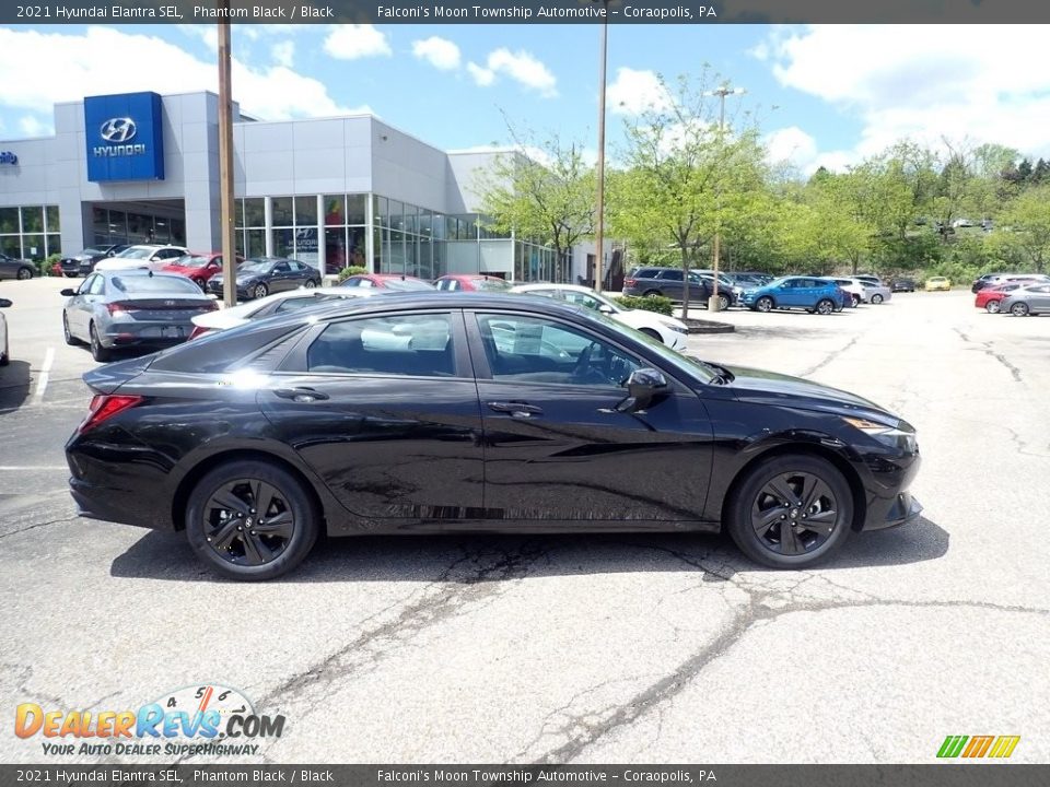 2021 Hyundai Elantra SEL Phantom Black / Black Photo #1