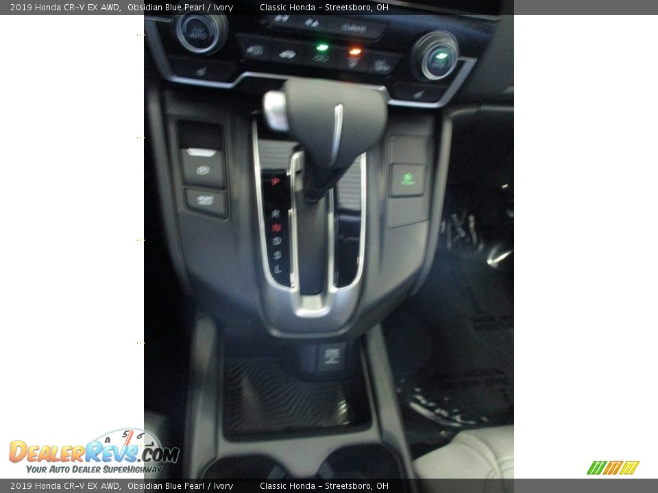 2019 Honda CR-V EX AWD Obsidian Blue Pearl / Ivory Photo #34