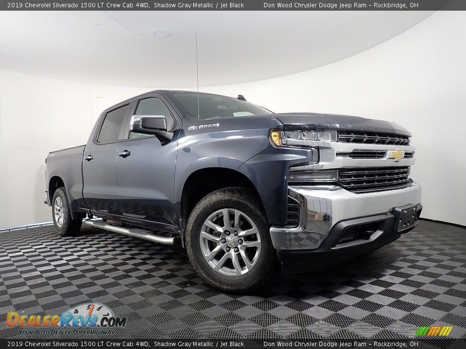 2019 Chevrolet Silverado 1500 LT Crew Cab 4WD Shadow Gray Metallic / Jet Black Photo #1