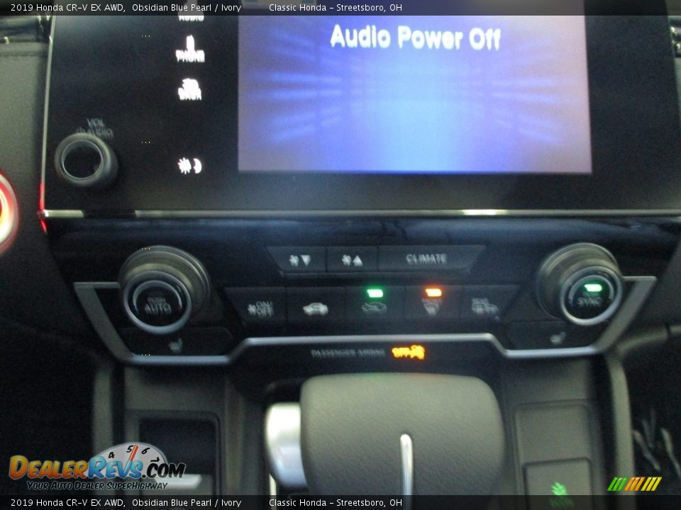 2019 Honda CR-V EX AWD Obsidian Blue Pearl / Ivory Photo #35
