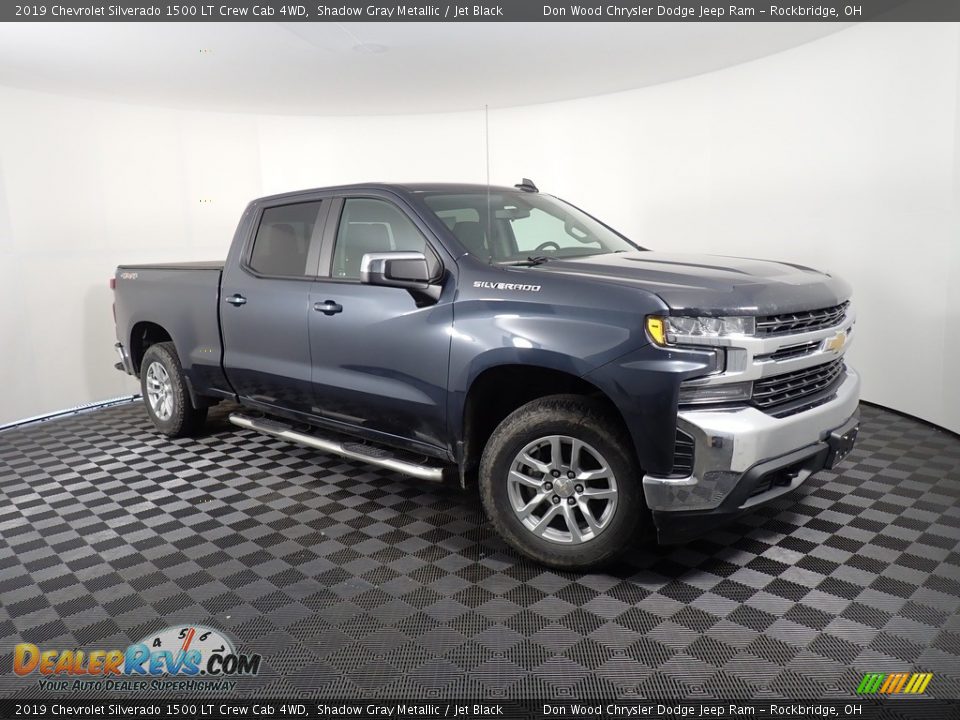 2019 Chevrolet Silverado 1500 LT Crew Cab 4WD Shadow Gray Metallic / Jet Black Photo #3