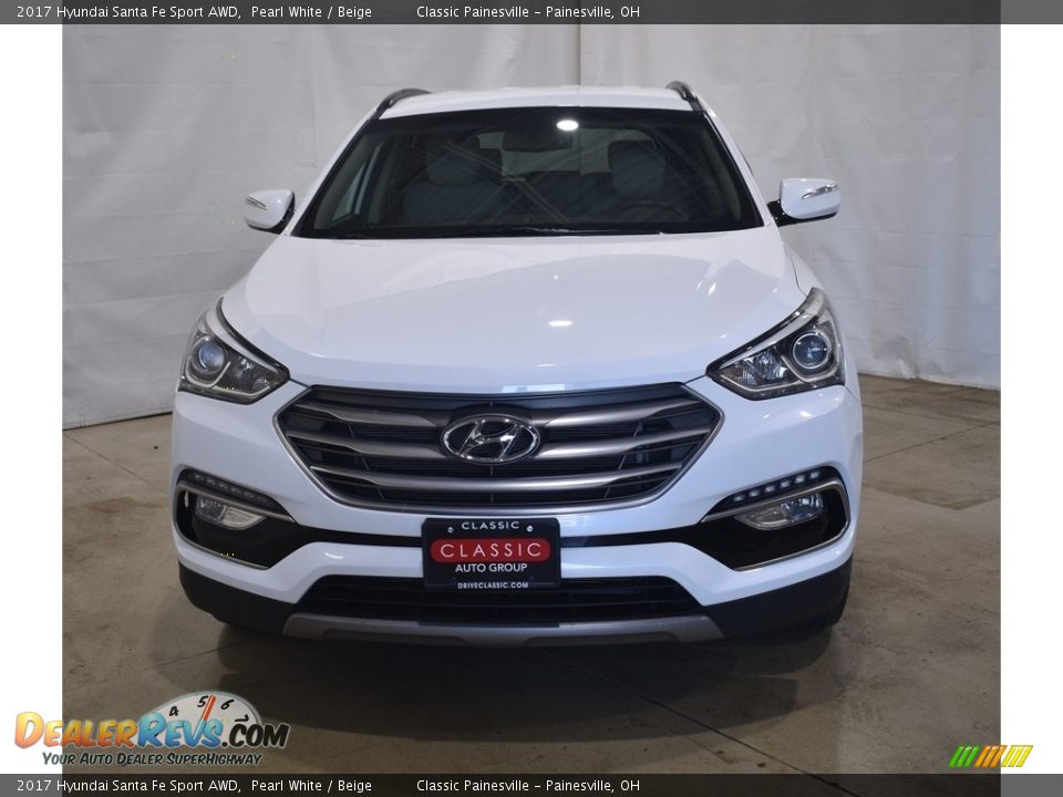 2017 Hyundai Santa Fe Sport AWD Pearl White / Beige Photo #4