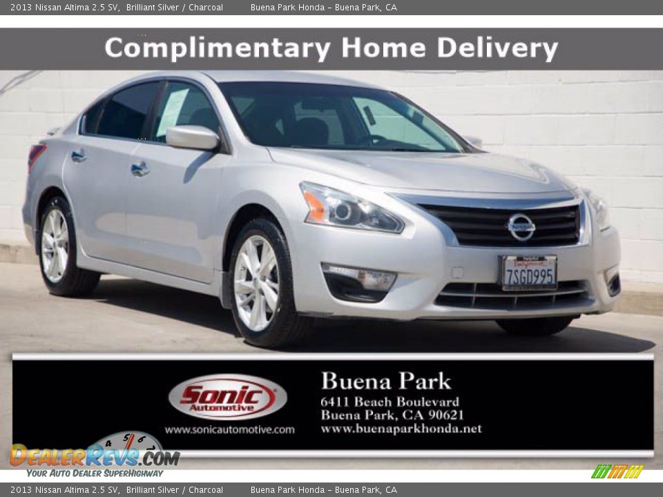 2013 Nissan Altima 2.5 SV Brilliant Silver / Charcoal Photo #1