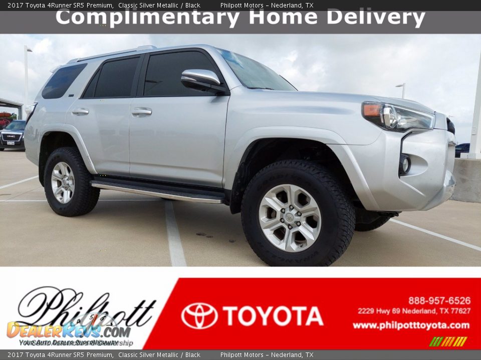 2017 Toyota 4Runner SR5 Premium Classic Silver Metallic / Black Photo #1