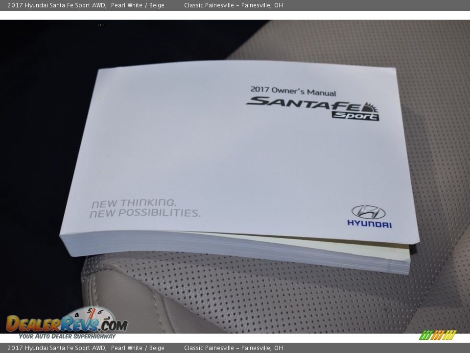 2017 Hyundai Santa Fe Sport AWD Pearl White / Beige Photo #18