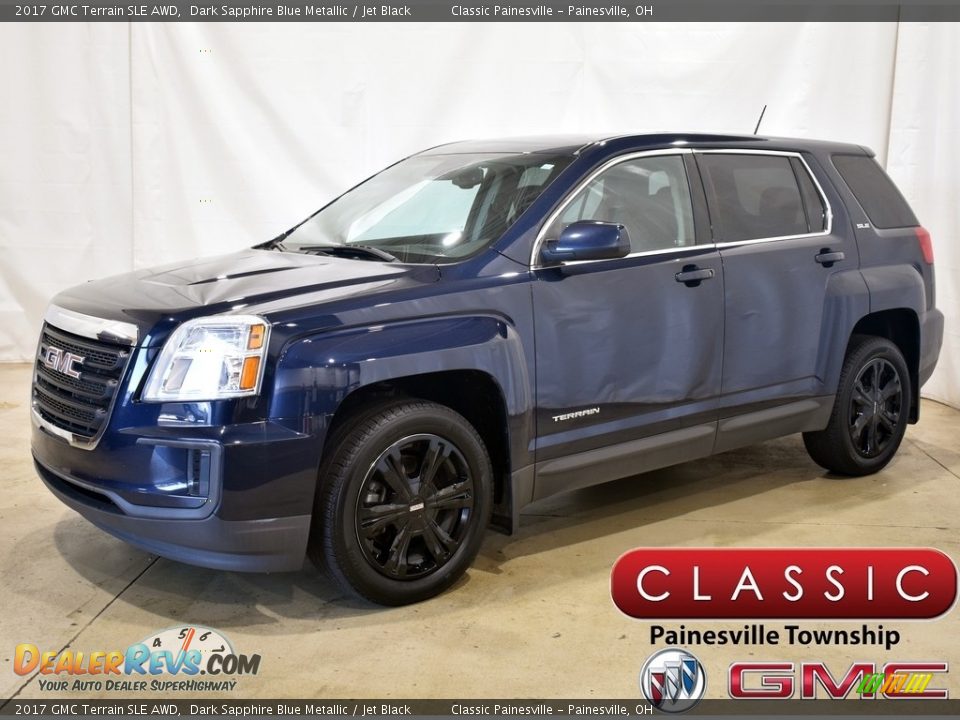 2017 GMC Terrain SLE AWD Dark Sapphire Blue Metallic / Jet Black Photo #1