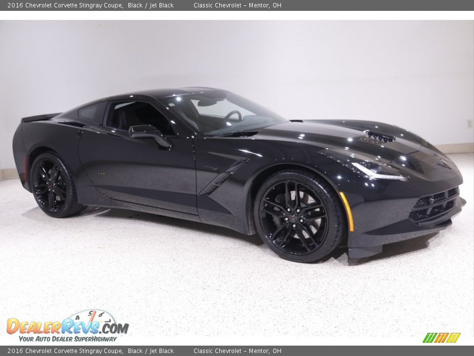 2016 Chevrolet Corvette Stingray Coupe Black / Jet Black Photo #1