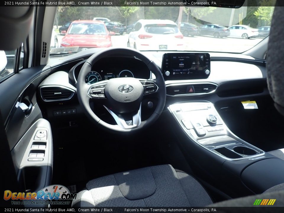 Dashboard of 2021 Hyundai Santa Fe Hybrid Blue AWD Photo #9