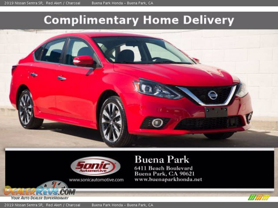 2019 Nissan Sentra SR Red Alert / Charcoal Photo #1