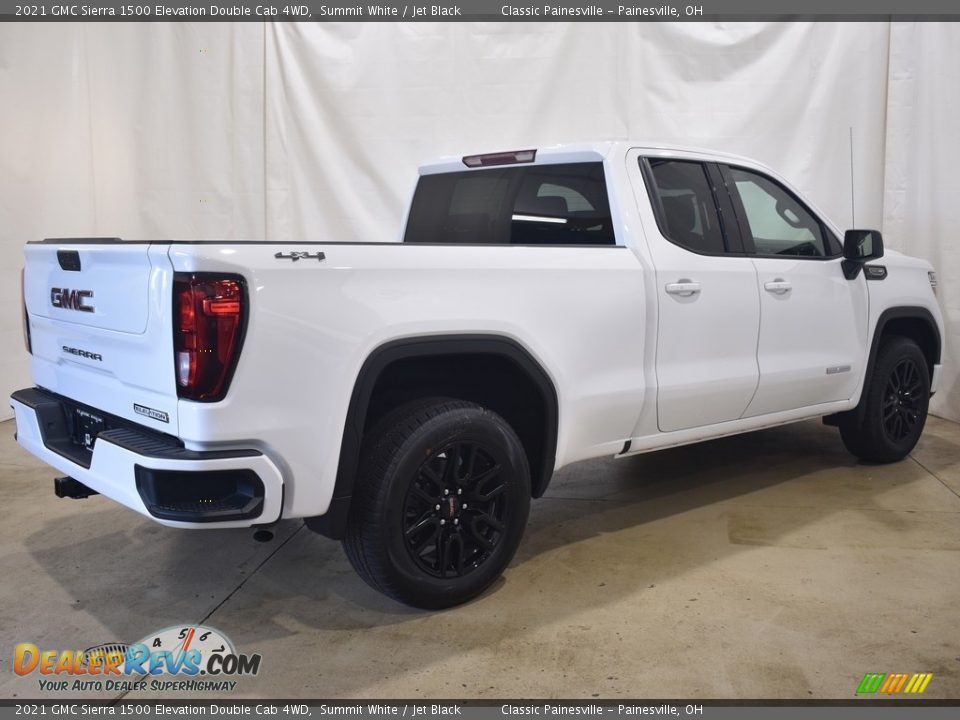 2021 GMC Sierra 1500 Elevation Double Cab 4WD Summit White / Jet Black Photo #2