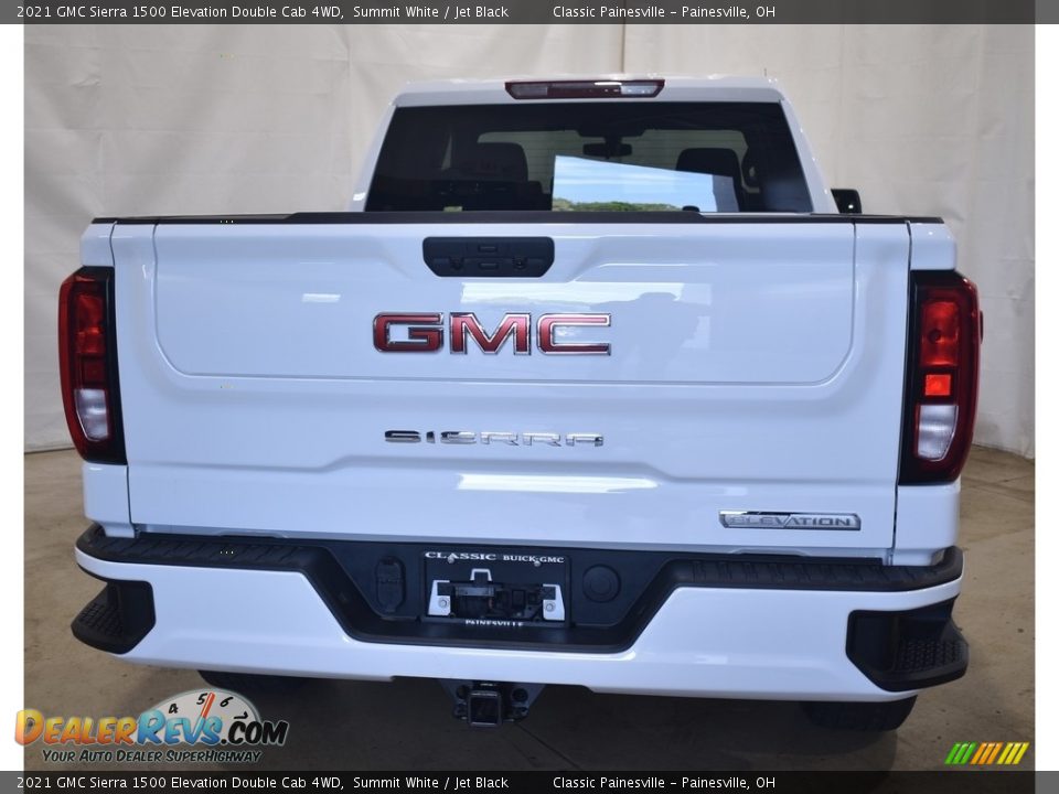 2021 GMC Sierra 1500 Elevation Double Cab 4WD Summit White / Jet Black Photo #3