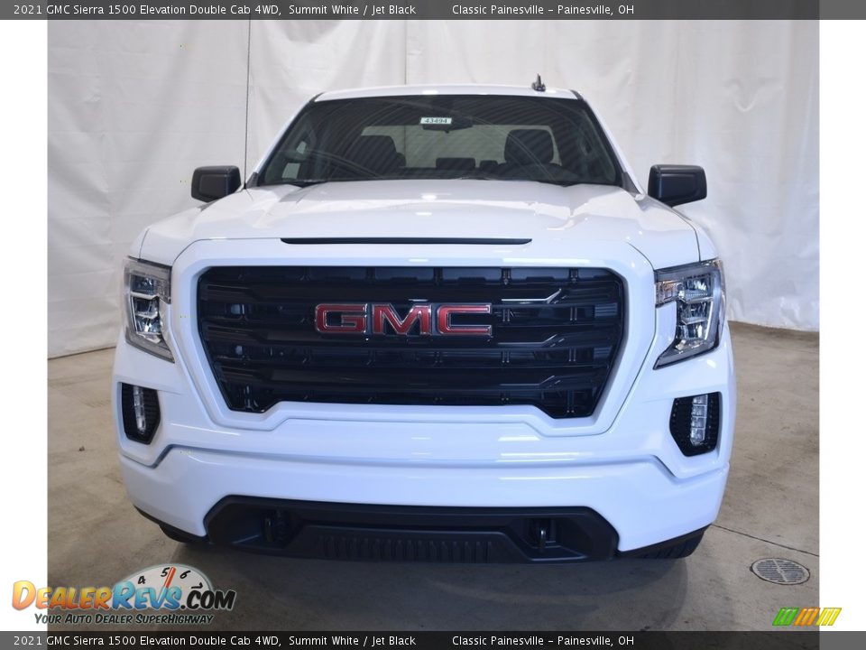 2021 GMC Sierra 1500 Elevation Double Cab 4WD Summit White / Jet Black Photo #4