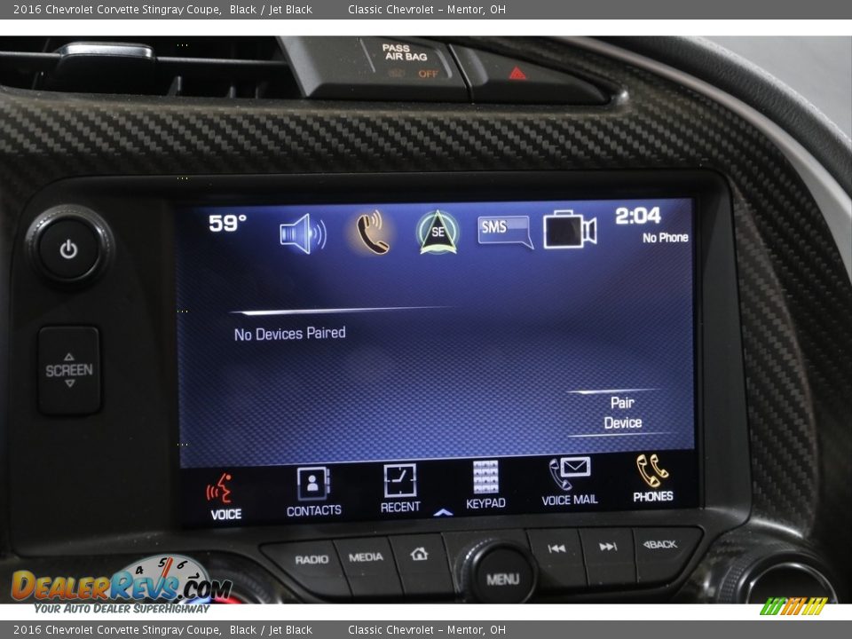 2016 Chevrolet Corvette Stingray Coupe Black / Jet Black Photo #12