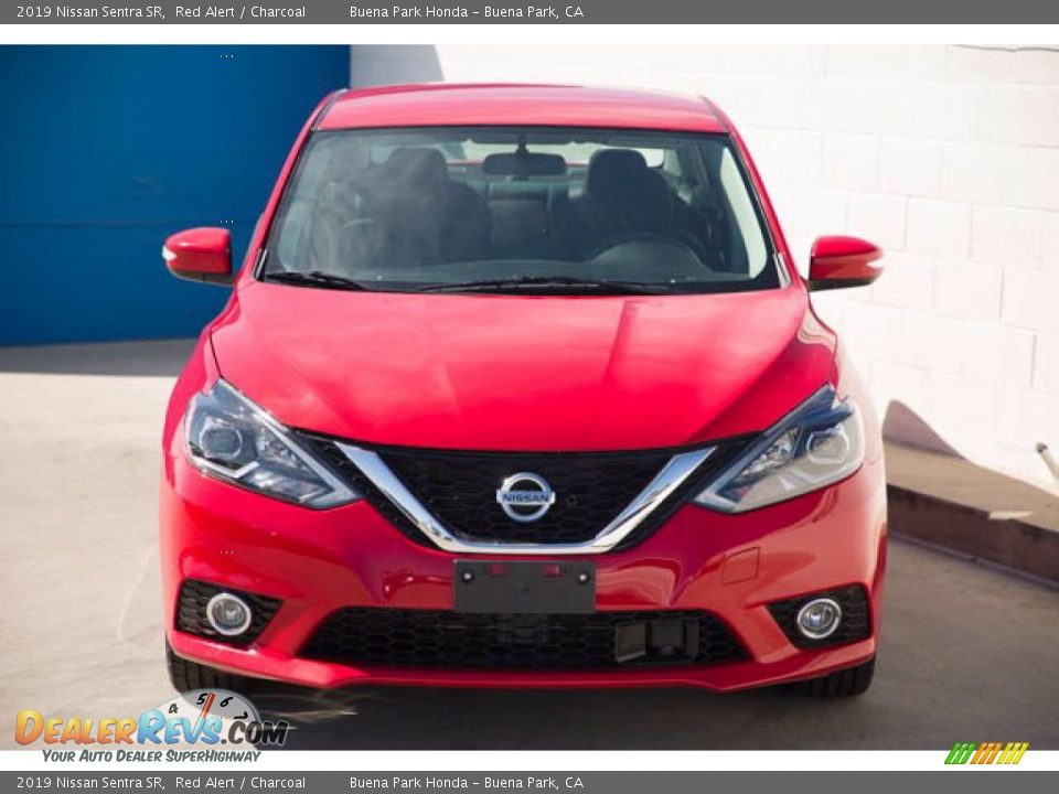 2019 Nissan Sentra SR Red Alert / Charcoal Photo #7