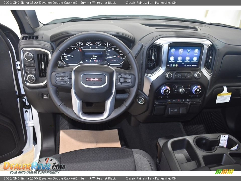 2021 GMC Sierra 1500 Elevation Double Cab 4WD Summit White / Jet Black Photo #9