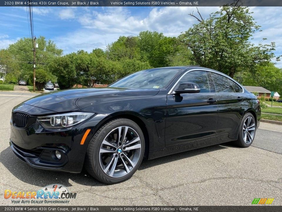 2020 BMW 4 Series 430i Gran Coupe Jet Black / Black Photo #1