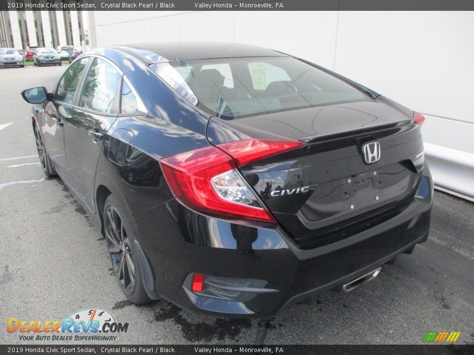 2019 Honda Civic Sport Sedan Crystal Black Pearl / Black Photo #3