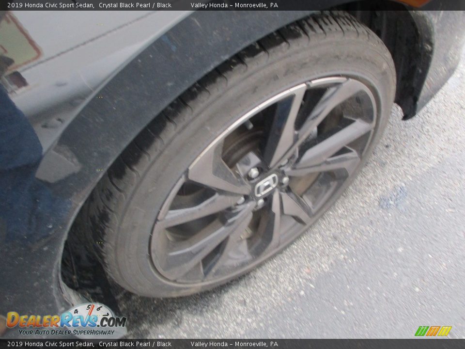 2019 Honda Civic Sport Sedan Crystal Black Pearl / Black Photo #6