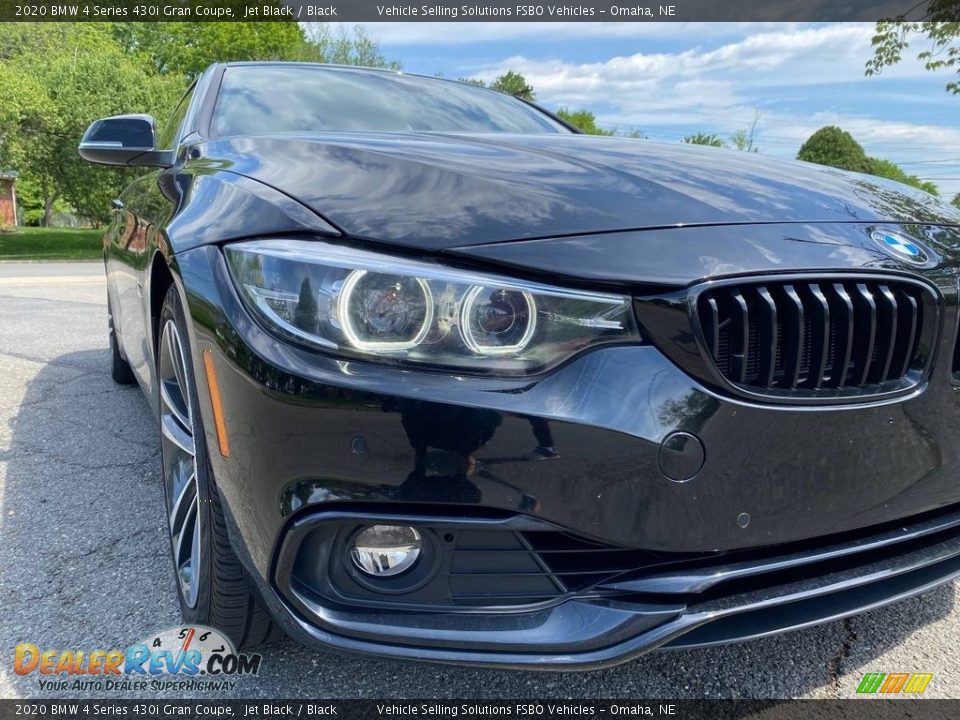 2020 BMW 4 Series 430i Gran Coupe Jet Black / Black Photo #14