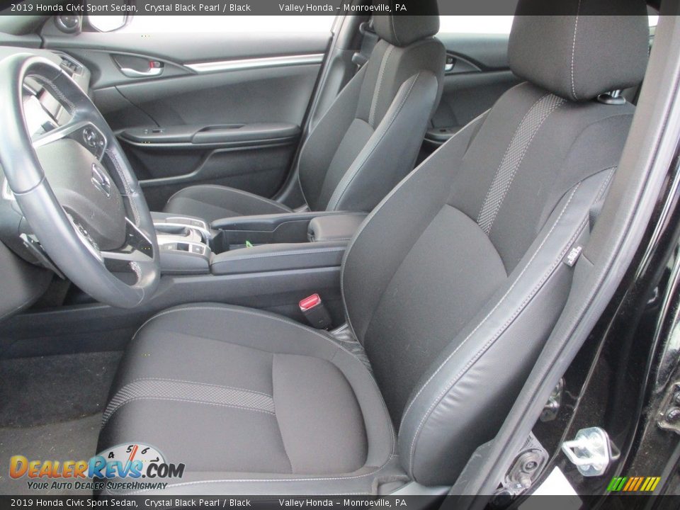 2019 Honda Civic Sport Sedan Crystal Black Pearl / Black Photo #10