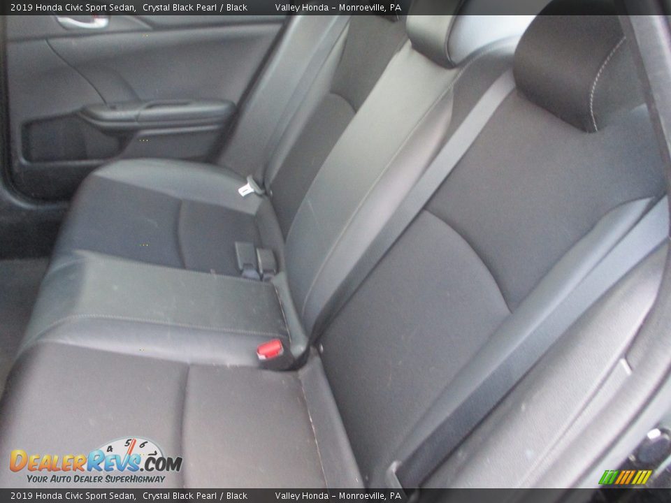 2019 Honda Civic Sport Sedan Crystal Black Pearl / Black Photo #11
