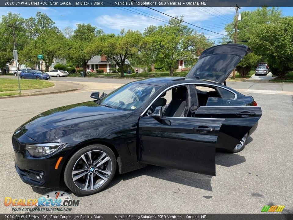 2020 BMW 4 Series 430i Gran Coupe Jet Black / Black Photo #18