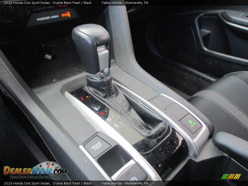 2019 Honda Civic Sport Sedan Crystal Black Pearl / Black Photo #15