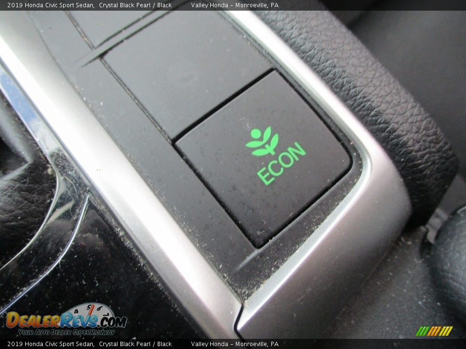 2019 Honda Civic Sport Sedan Crystal Black Pearl / Black Photo #16