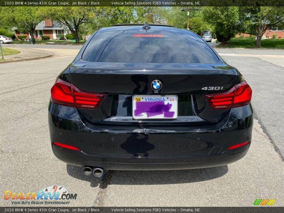 2020 BMW 4 Series 430i Gran Coupe Jet Black / Black Photo #22