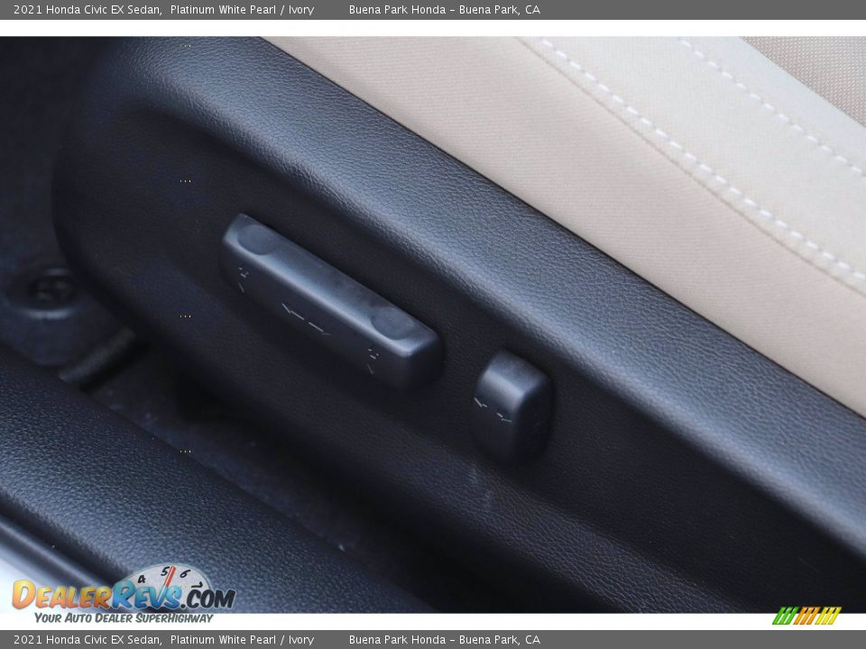 2021 Honda Civic EX Sedan Platinum White Pearl / Ivory Photo #11