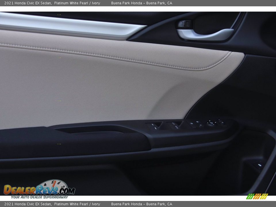 2021 Honda Civic EX Sedan Platinum White Pearl / Ivory Photo #12