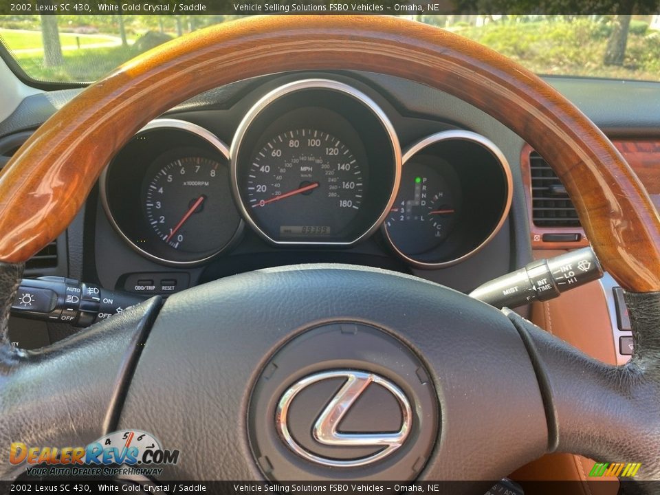 2002 Lexus SC 430 White Gold Crystal / Saddle Photo #3