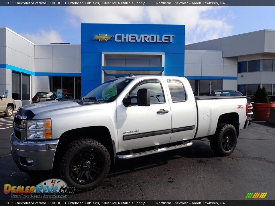 2012 Chevrolet Silverado 2500HD LT Extended Cab 4x4 Silver Ice Metallic / Ebony Photo #1