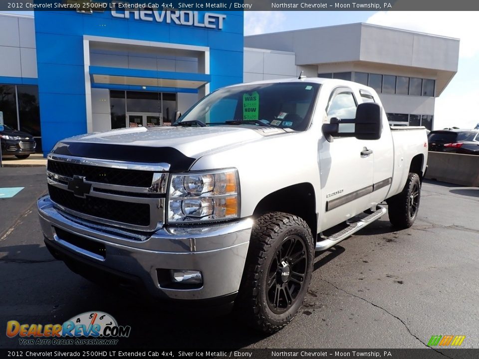 2012 Chevrolet Silverado 2500HD LT Extended Cab 4x4 Silver Ice Metallic / Ebony Photo #2