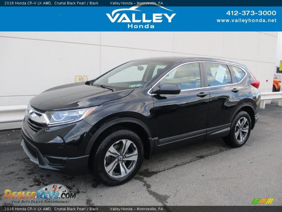 2018 Honda CR-V LX AWD Crystal Black Pearl / Black Photo #1