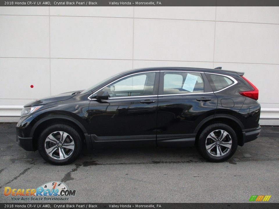 2018 Honda CR-V LX AWD Crystal Black Pearl / Black Photo #2