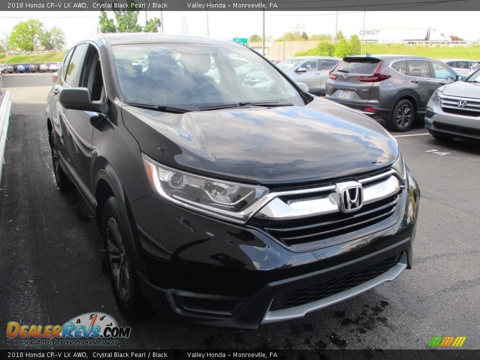 2018 Honda CR-V LX AWD Crystal Black Pearl / Black Photo #7