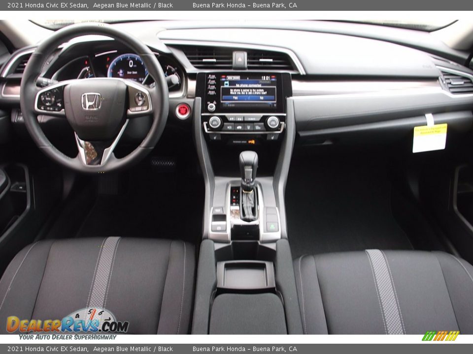 2021 Honda Civic EX Sedan Aegean Blue Metallic / Black Photo #13