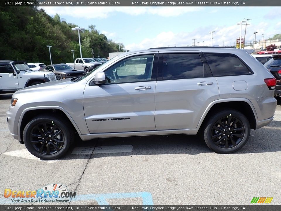 2021 Jeep Grand Cherokee Laredo 4x4 Billet Silver Metallic / Black Photo #2