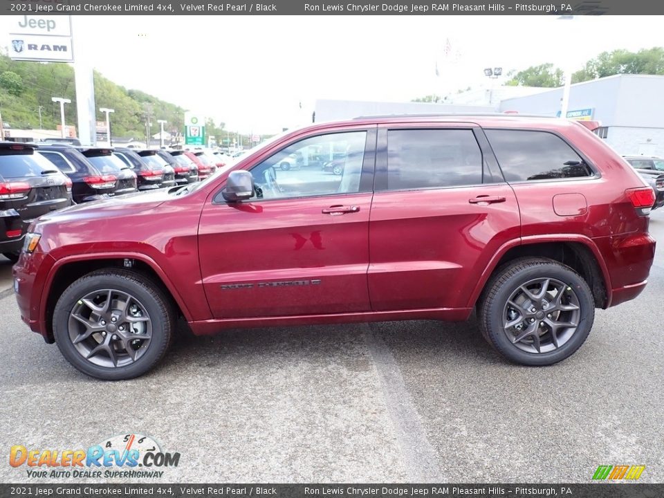 2021 Jeep Grand Cherokee Limited 4x4 Velvet Red Pearl / Black Photo #2