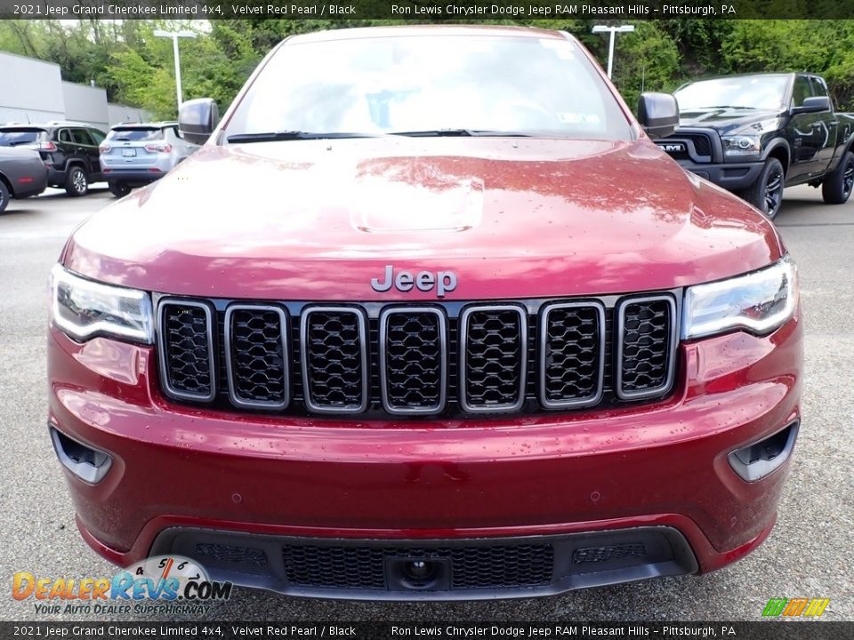 2021 Jeep Grand Cherokee Limited 4x4 Velvet Red Pearl / Black Photo #9