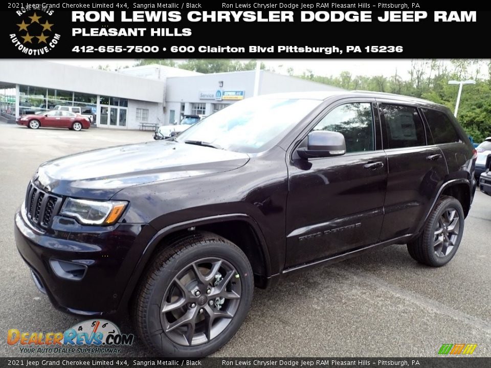 2021 Jeep Grand Cherokee Limited 4x4 Sangria Metallic / Black Photo #1