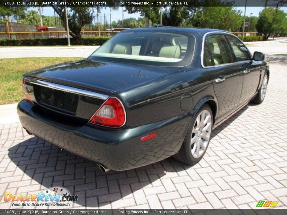 2008 Jaguar XJ XJ8 Botanical Green / Champagne/Mocha Photo #10