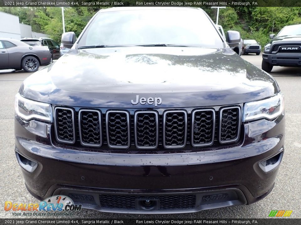 2021 Jeep Grand Cherokee Limited 4x4 Sangria Metallic / Black Photo #9